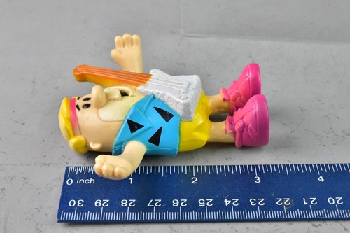Hanna Barbera Barney Guitar Flintstones 1991 3" PVC Mini - Picture 4 of 4