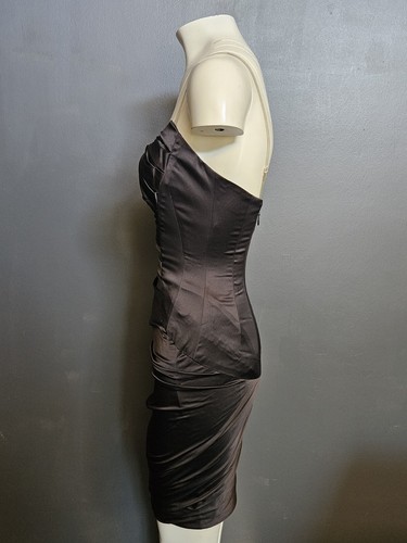 💥STUNNING MANDALAY Y2K Evening COCKTAIL DRESS EMBELLISHED #F BLACK Size 6 - 第 10/16 張圖片