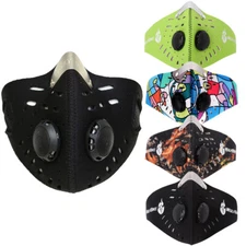 Anti Haze Breathable Half Face Mask with Filter Outdoor Sports Cycling Running