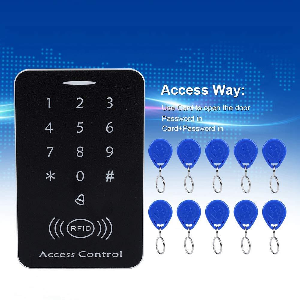 YAVIS RFID Metall-Codeschloss-Set – Mit Tastatur, Kartenleser, Netzteil & Exit-Taste