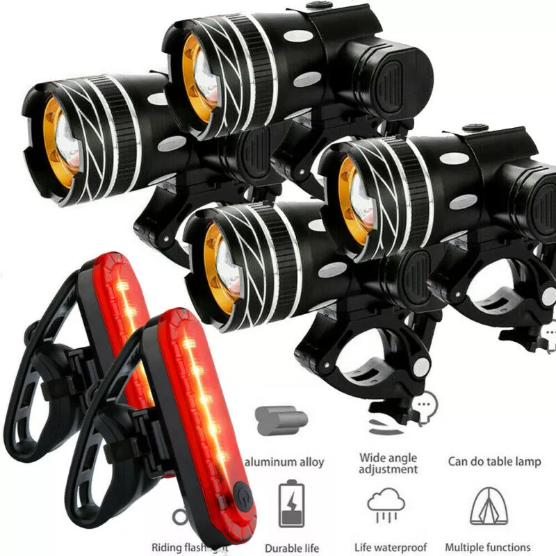90000Lm Super Bright LED MTB Bike Light Bicycle Front Rear Lamp