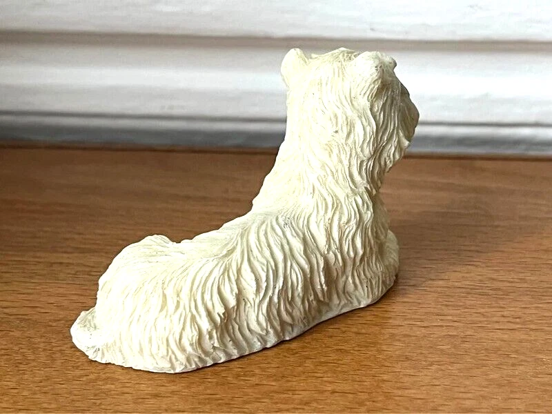 Figurine en résine CHIEN Crème état NEUF 7cm 💮❤️ Adorable - Photo 3/4