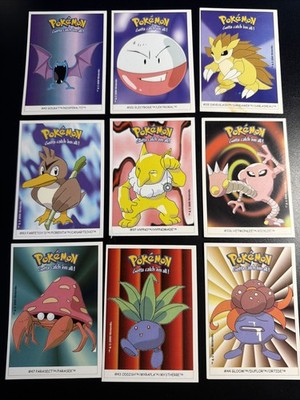 Pokemon 9x Dunkin Boomer Vintage Sticker 2000 Nintendo