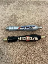 2 VTG Michelob Beer Tap Handles Wood 7.5" Michelob Light Budweiser