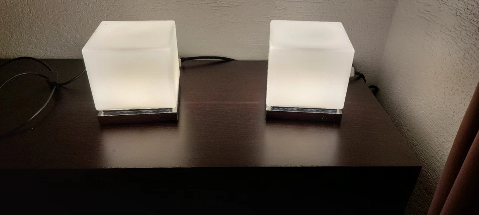 Original Joop Cube Tischlampe 2x Tischleuchte Tischleuchte NP 600€ - Bild 2 von 4