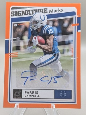 2020 Panini Donruss - Signature Marks Parris Campbell #SM-PC (AU)