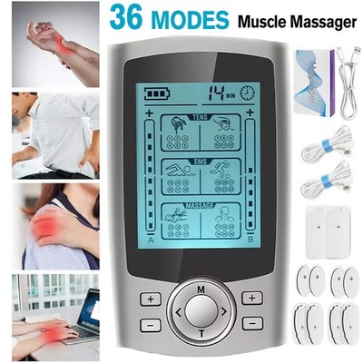 Tens Unit Muscle Stimulator Machine Electric Pulse Massager Therapy Pain Relief