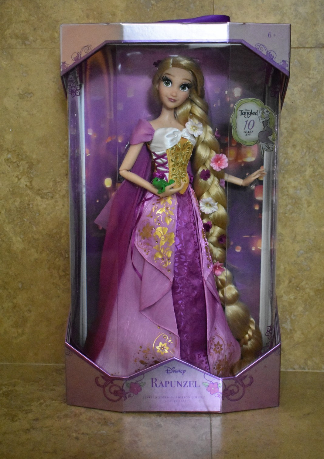 Disney Tangled 10th Anniversary Rapunzel Limited Edition LE 17&rdquo; Doll -New In Box