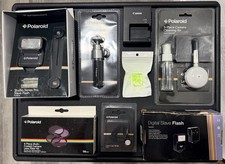 Polaroid Accessories: tripod flash cleaning kit lens filters strap 3 bonus