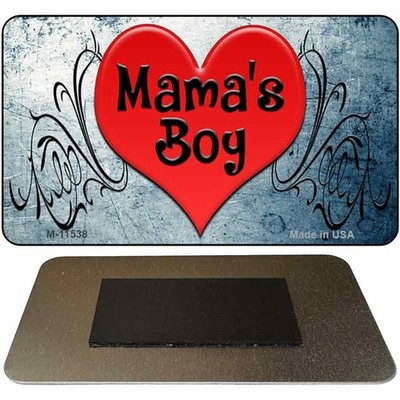 Mama's Boy Novelty Metal Magnet Fridge Refrigerator Home Kitchen Decoration