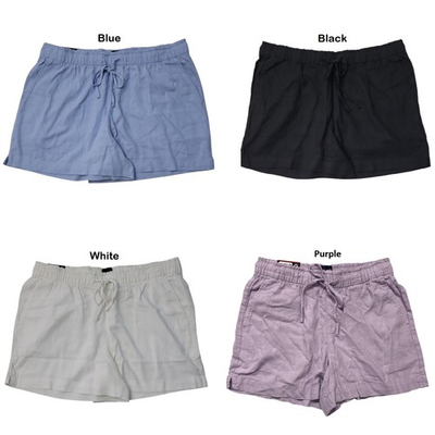 #ad Gap Women#x27;s 4quot; Inseam Soft Linen Pull On Style Short $14.99