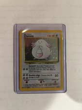 Pokémon Chansey TCG Holo Rare Card Base Set 003/102 LP/MP