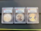 2006 20th Anniversary Silver Eagle First Strike PCGS MS70, PCGS PR70, PCGS PR70C