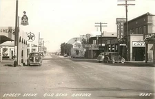 Gila Bend AZ Arizona Street Scene RPPC Photo Postcard COPY