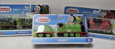 Thomas & seine Freunde motorisierte 3er-Pack Zugsets: Henry, Emily & Salty