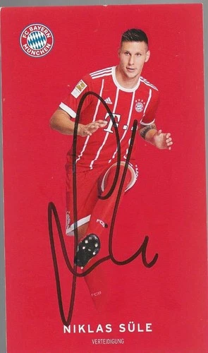 Niklas Süle - Bavaria - collection liquidation - original signed