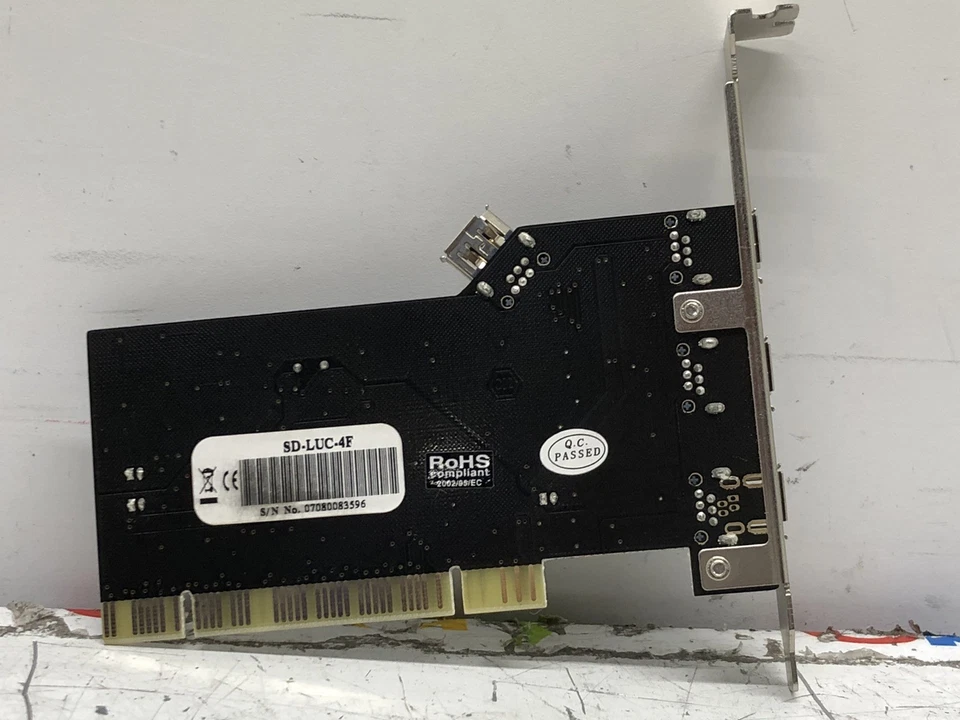 SYBA IEEE 1394 4-PORT LUCENT FIREWIRE PCI CARD UNTESTED FOR PARTS OR REPAIR - Image 4 of 4