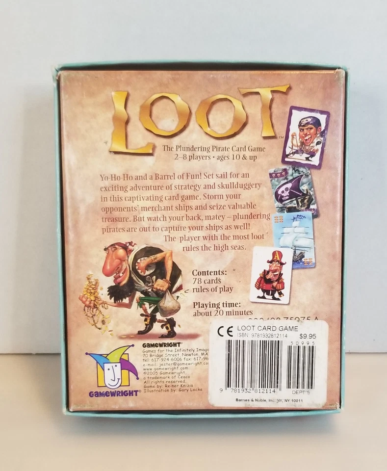 Loot Card Game By Gamewright 2005 Complete - Image 2 of 4