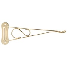 Landscapers Select GB0193L Planter Bracket, 10-3/8 L, Steel, Brass, Wall Mount M