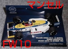 1/43 Williams Honda Fw10 Mansell European Gp Win Winner 1985