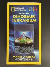 National Geographic Light-Up Dinosaur Terrarium Kit for Kids STEM   New