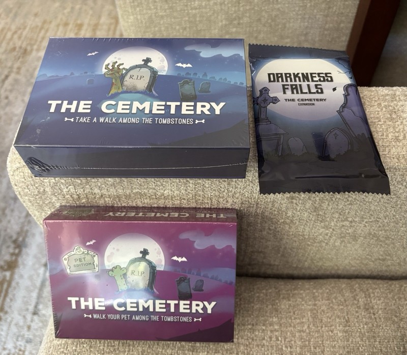 The Cemetery Game Kickstarter Edition w/Expansions New Sealed