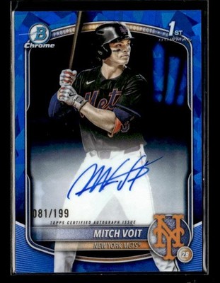 2025 Bowman Draft Sapphire #CPA-MV Mitch Voit Auto /199 New York Mets