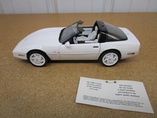 Chevrolet Corvette 1988 35 aniversario 1/24 Franklin como nuevo blanco fundido a presión RZ