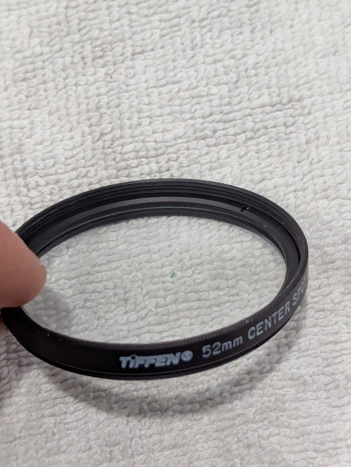 52mm Tiffen Center Spot CS Lens Filter Japan Genuine New Round U.S.A. 52 mm - Image 3 of 4