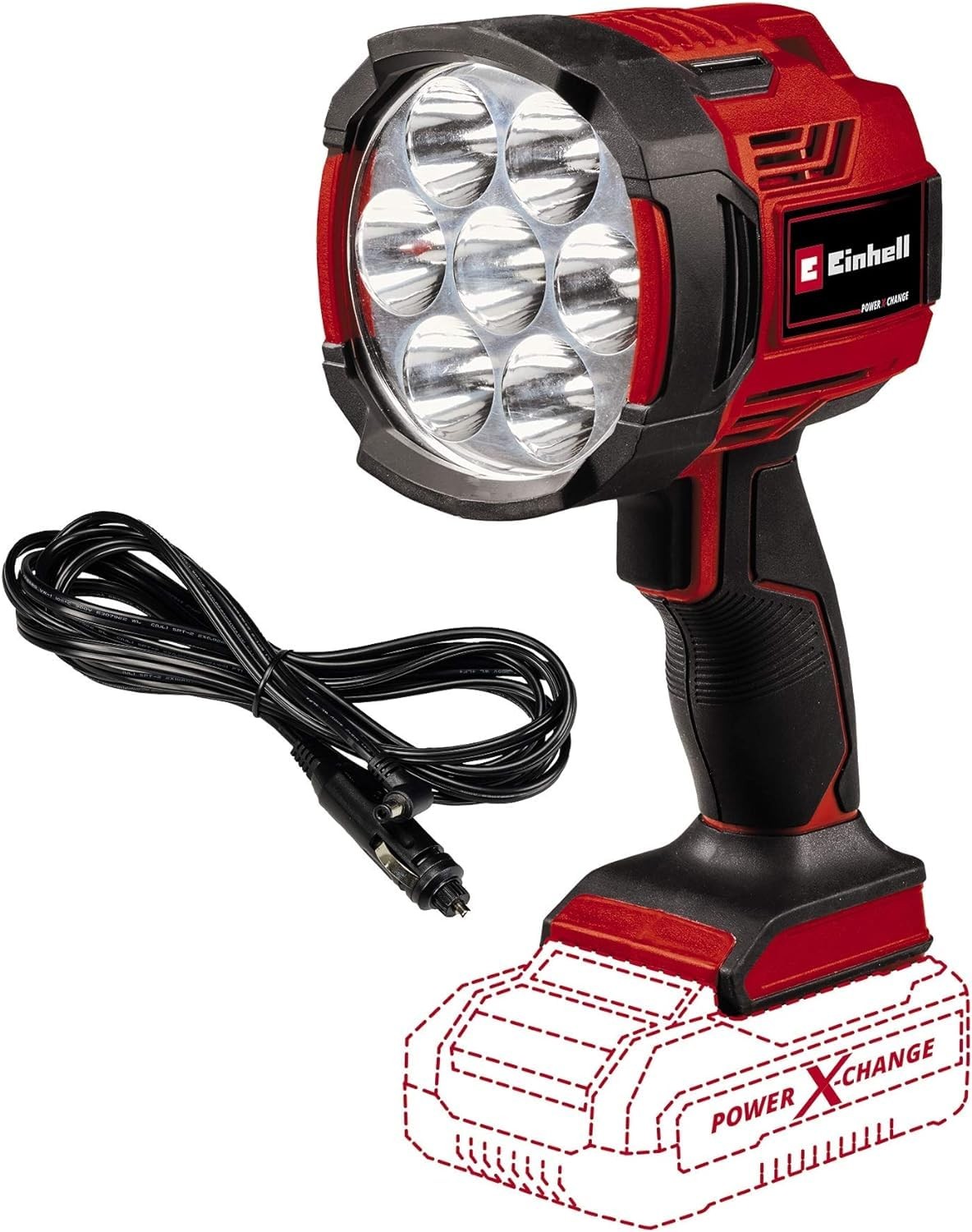 Lampe sans fil TE-CL 18/2500 LiAC-Solo à flux lumineux réglable de 2500 lumens pour chantier