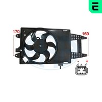 LüFter MotorküHlung ERA 352004 12V FüR Fiat Idea Punto 16V Lancia Ypsilon Musa