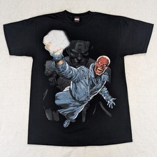 Marvel Mad Engine Red Skull Captain America T-shirt Mens Smallmedium Black Vtg Marvel Mad Engine Red Skull Captain America T-shirt Mens Smallmedium Black Vtg
