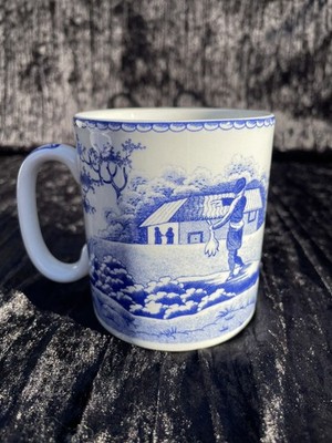Spode England Blue Room Collection - INDIAN SPORTING Mug Tea Cup BEAUTIFUL
