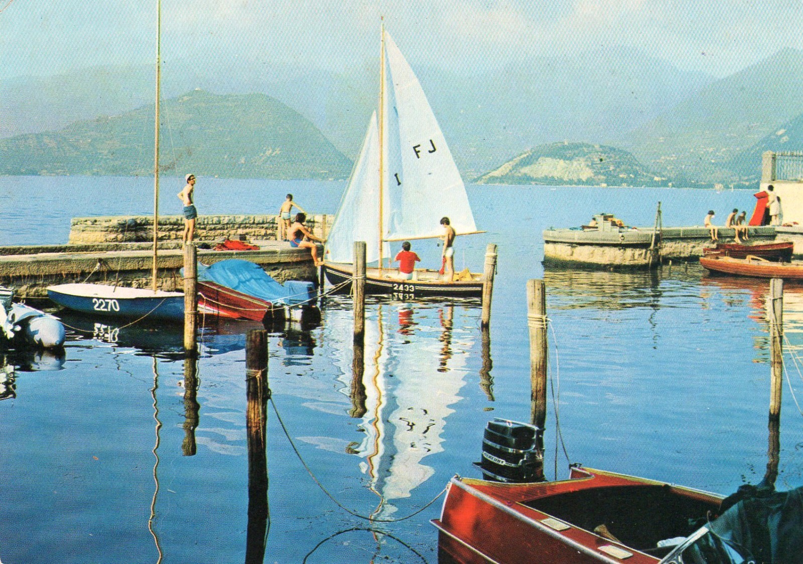 LAGO D'ISEO LOMBARDIA VIAG.1972
