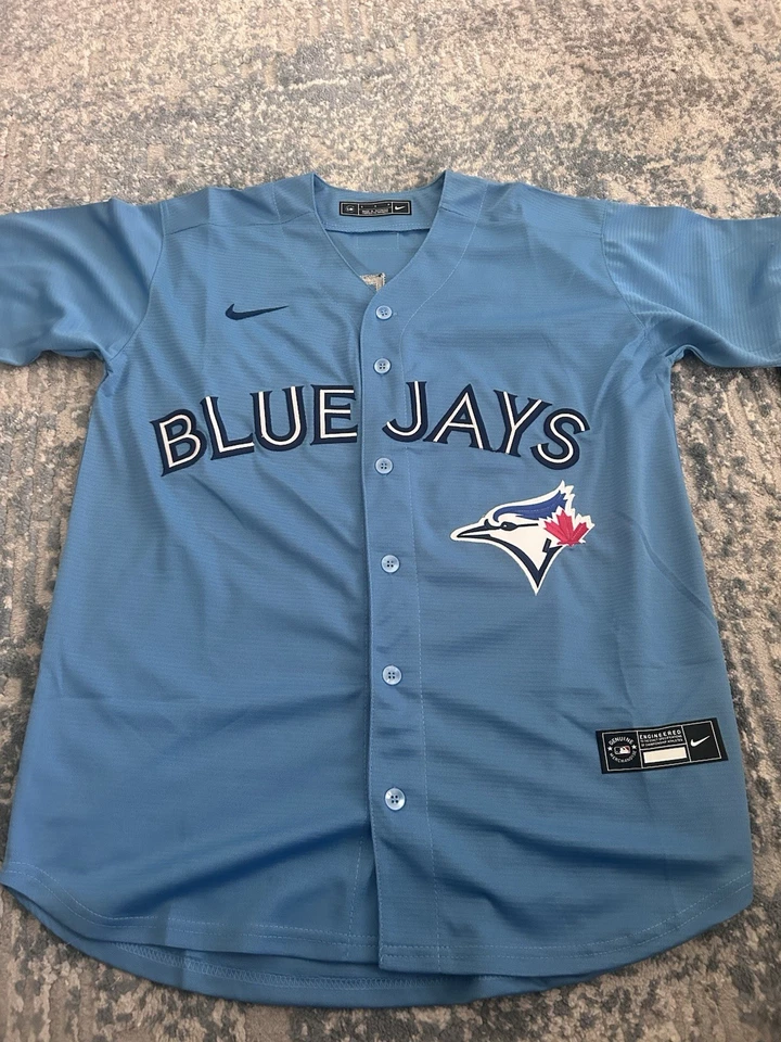 Vladimir Guerrero Jr. Jersey azul polvo Toronto Blue Jays adulto talla mediana Foto 2 de 2