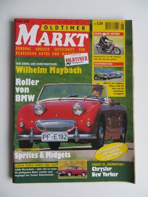 Oldtimer Markt 6 / 1996 - Lancia Flavia Chrysler New Yorker BMW E3 Sprite Midget