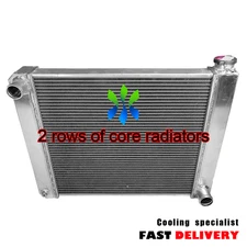 Full Aluminum 24" x 19" Universal Radiator Fit Chevy GM High-performance 2-Rows