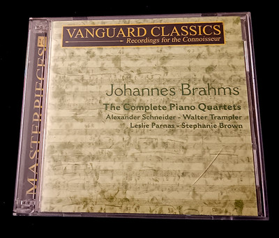 Complete PIano Quartets of Brahms: 2-CD Set: Schneider, Trampler, Parnas, Brown