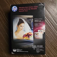 HP Premium Plus Soft Gloss Photo Paper 100 Sheets 4x6 Hewlett Packard