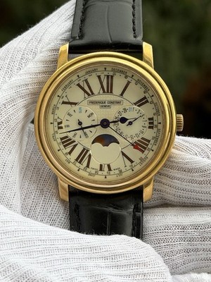 Frederique Constant FC270X3P Moon Phase 38mm Quartz Men's Watch Read Description