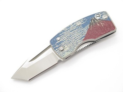 G. Sakai Seki Japan Ukimon Mt. Fuji VG-10 Tanto Money Clip Folding