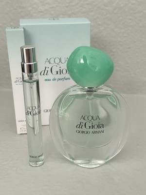 Giorgio Armani Acqua di Gioia Eau de Parfum 30ml & 10ml Travel Spray  - Open Box