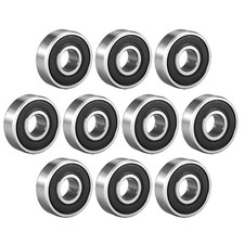 10 Pcs 608-2RS Ball Bearings Double Sealed 8mmx22mmx7mm High Carbon Steel Z1