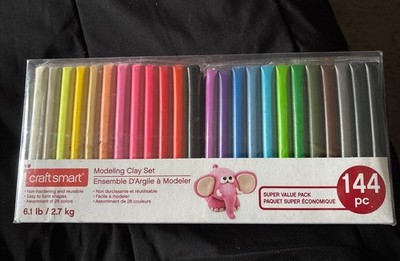Craft Smart 6.1lb. (2.7 kg) 144-piece Modeling Clay Set New