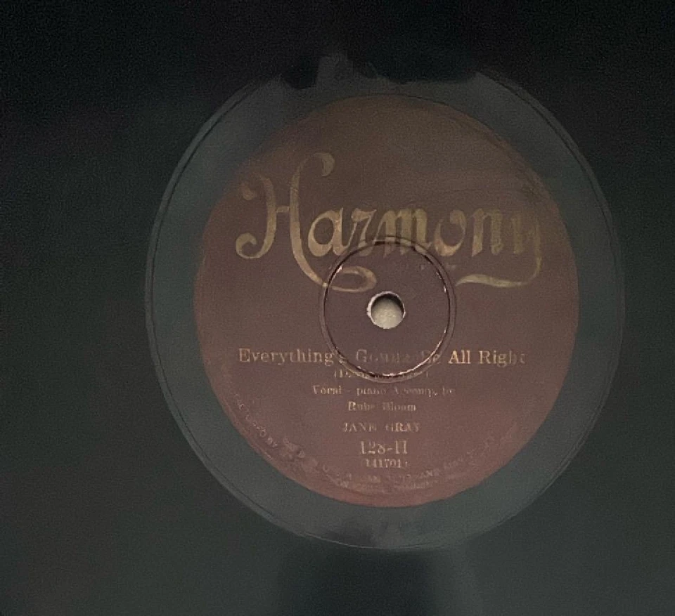 Lote de discos vintage Harmony Jane Gray 128H e variedade Lynn Martin VA578 78 RPM - Imagem 4 de 4