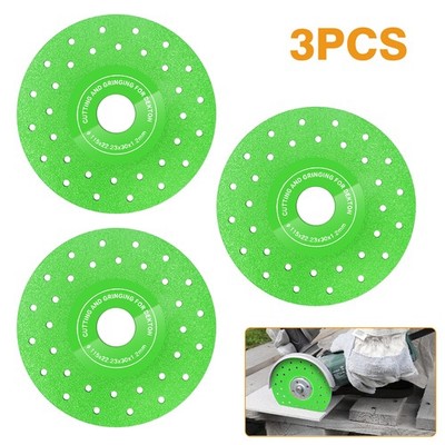3X 4.5'' Rock Slab Diamond Saw Blades Tile Glass Cutting Disc for Angle Grinder