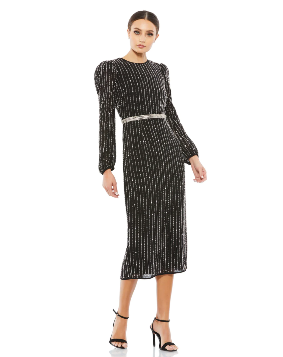 little black dress cocktail party Sequin Corset Mini – Spaghetti Strap Bodycon Dress GLGS3516 Material:Mother of Pearl Inlay YGroup_colourway-carnation Savannah James attends the Zipper 9