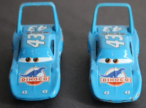 Disney Pixar Cars NO. 43 Strip Weathers King 1:55 Metal Diecast Lot of 2 Loose - Picture 2 of 7