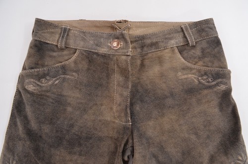Spieth & Wensky Trachten Austrian Tyrol Leather Shorts Womens EUR 34 / US XS - Picture 2 of 15