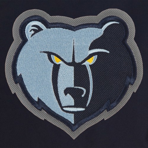 NBA Memphis Grizzlies JH Design Wool Reversible Jacket Embroidered Patches Logo - Picture 6 of 6